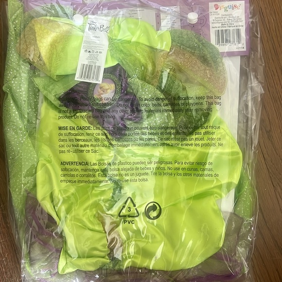 ▫️Disney Tinkerbell Child’s Costume *NWT* Size Medium (7-8) - Picture 2 of 3